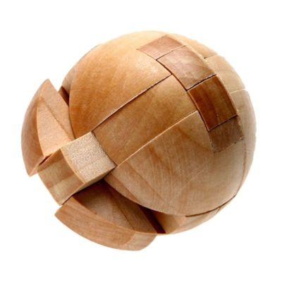 Puzzle-Educational-Toy Ball Intelligence-Luban-Lock-Wooden-Brain-Teaser
