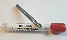 3/16" (.1875") 3 flute STUB end mill CARBIDE 100-3187 Made in USA - Free Ship
