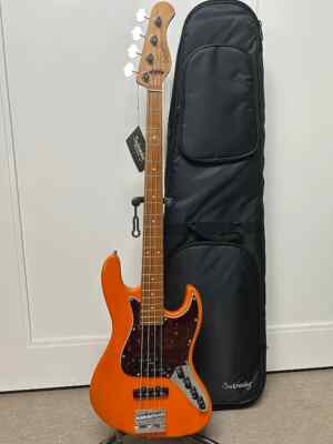 Sadowsky MetroExpress Hybrid P/J 4 String Bass w/Maple Board Candy Apple Orange
