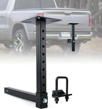 Heavy-Duty Hitch Mount Vise Plate, Hitch Vise Holder with Adjustable Height | Un