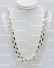 999 FINE silver Handmade anchor link Chain Necklace Approx 300 Grams 26 inch