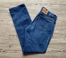 Vintage Levi 506 Men's 34" x 34" Jeans Orange Tab Medium Wash Tapered Leg USA