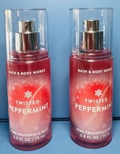  NEW TWISTED PEPPERMINT  2PK  TRAVEL BODY MIST  Bath  Body Works
