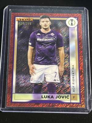 2022-23 Topps Merlin #6 Luka Jovic Orange Shimmer /299 ACF Fiorentina