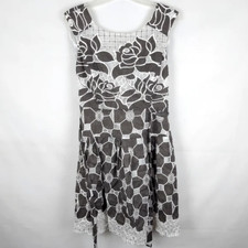 Vintage Bethany Fit & Flare Dress Size 14 | VTG Retro Summer Spring Floral Party