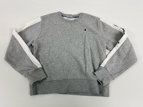 Champion Grey Long Sleeve Jumper Sweatshirt Activewear Top Women's Size XL