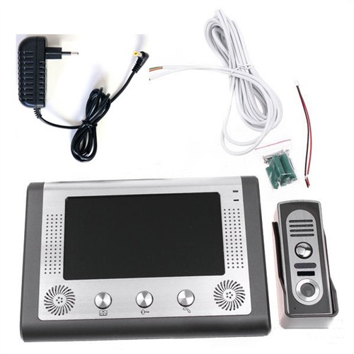 7" HD LCD Camera Monitor Video Doorbell Home Security Intercom Door Bell System - Picture 8 of 13