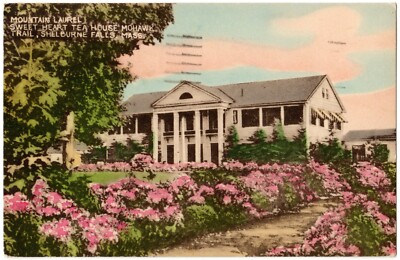SHELBURNE FALLS, MA Mountain Laurel Sweet Heart Tea House Massachusetts Postcard