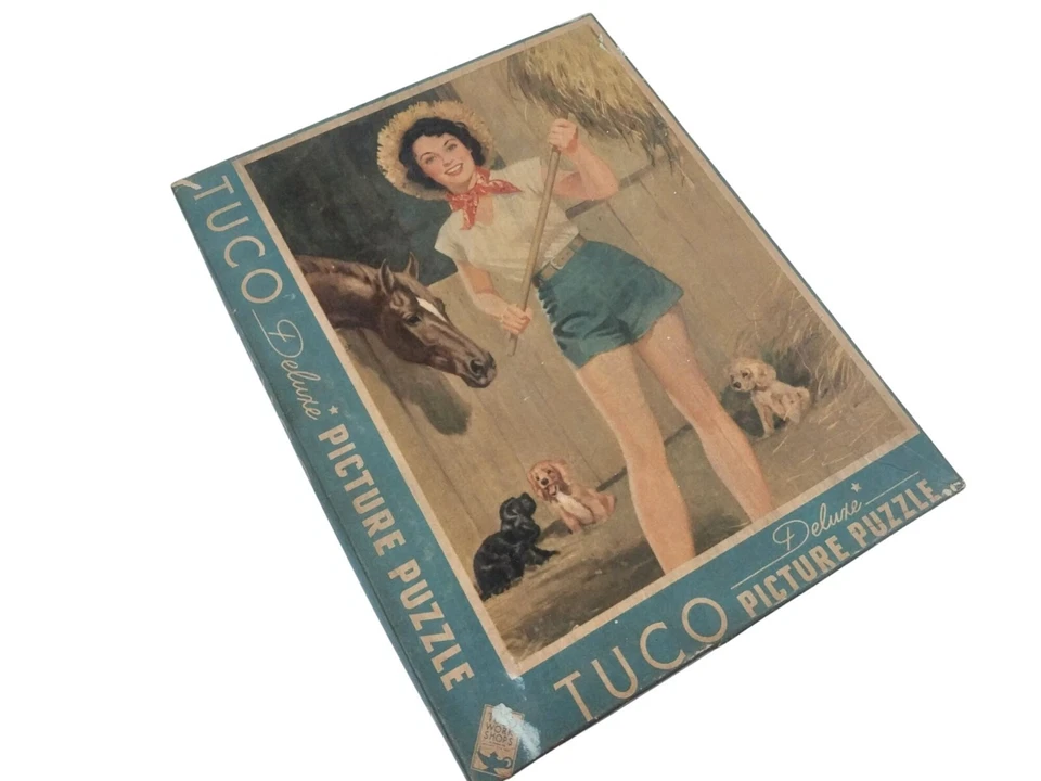 Rompecabezas Tuco Deluxe con imagen en caja "La hija del granjero" 300 a 500 piezas caballo Foto 2 de 4