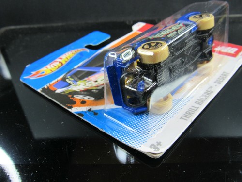 BLUE OFF TRACK THRILL RACERS DESERT 2010 SHORT CARD HOT WHEELS 1/64 DIECAST CAR - Picture 4 of 7