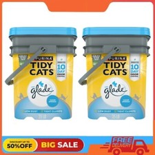 2 Pack Purina Tidy Cats Clumping Cat Litter, Glade Clear Springs Deodorizing
