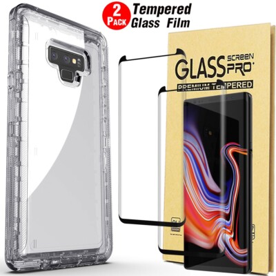 For Samsung Galaxy Note9 Shockproof Heavy Duty Clear Case Cover Screen Protector