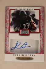 2021 Sage Football Autograph Red Border Gerrid Doaks