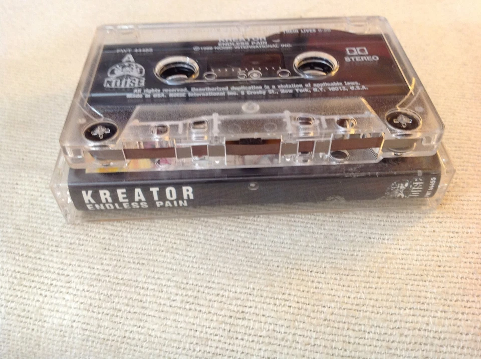 KREATOR ENDLESS PAIN HEAVY METAL CASSETTE '89 NOISE DARK ANGEL PESTILENCE OOP EX - Image 2 of 4