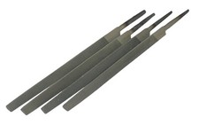 4" TRIANGULAR FILES X 4PC SMOOTH FILES FINE CUT THREE SQUARE FILES RDGTOOLS