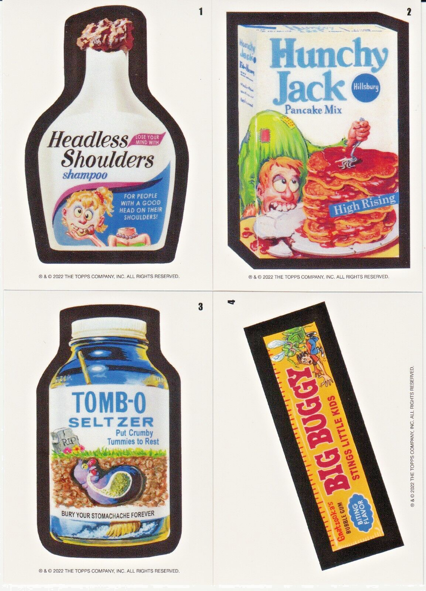 2022 TOPPS WACKY PACKAGES SEPTEMBER Monthly Wonky Packages 4 card