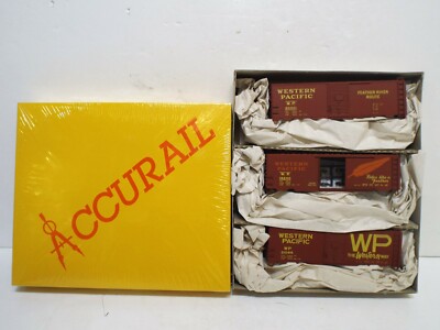 Accurail 3336 Western 3PAC AKKUMAT AUSGESTATTET 40FT BOXCARS AAR/PS1 KIT NOS (C834)
