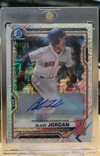 2021 Bowman Chrome Blaze Jordan Autograph 1/25 Image Variation SP Boston Red Sox
