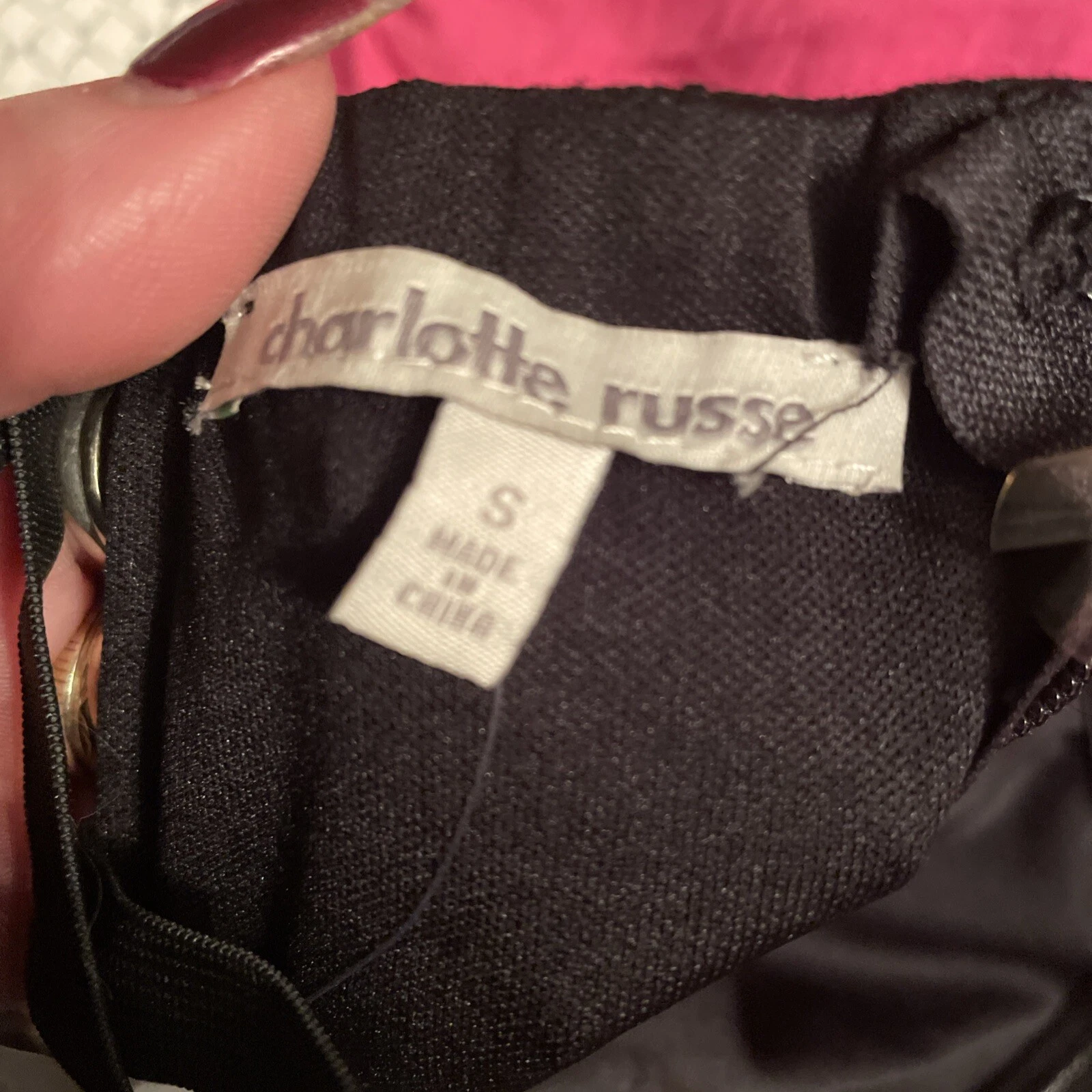 abito charlotte russe taglia S ciao basso sera versace look stampa simile