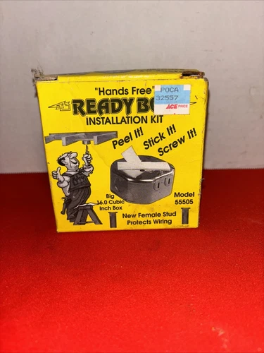 Reiker Hands Free Ready Box Ceiling Fan Fixture Box 55505 - Estate Find