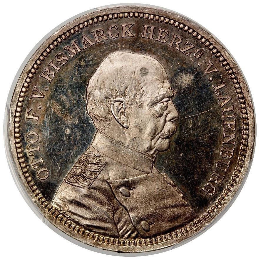 Germany Empire PRUSSIA Wilhelm II Silver medal 1894 PCGS Specimen 62 Top Pattern - Image 3 of 4