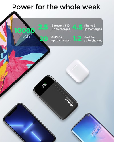 Power Bank Fast Charging 22.5W Portable Charger for iPhone 13 12 Pro Max Phone - Picture 6 of 9