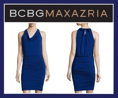 bcbgmaxazria keyhole halter cocktail dress
