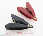 1pair New 2 Colors 41mm Copper Electric Kelvin Test Clip Screw fixed 10A 10amp