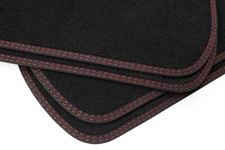 Premium Doppelziernaht Fußmatten passend für BMW 3er E30 Cabrio Bj. 1982-1994