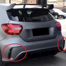 ? AERO FLAPS SPORT ABDECKUNGEN F&Uuml;R MERCEDES-BENZ A-KLASSE W176 AMG OPTIK SCHWARZ