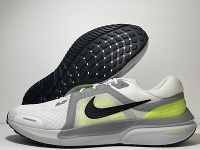 Nike Air Zoom Vomero 16 White Volt Particle Grey Black DR9878-100 Men Size  8-14