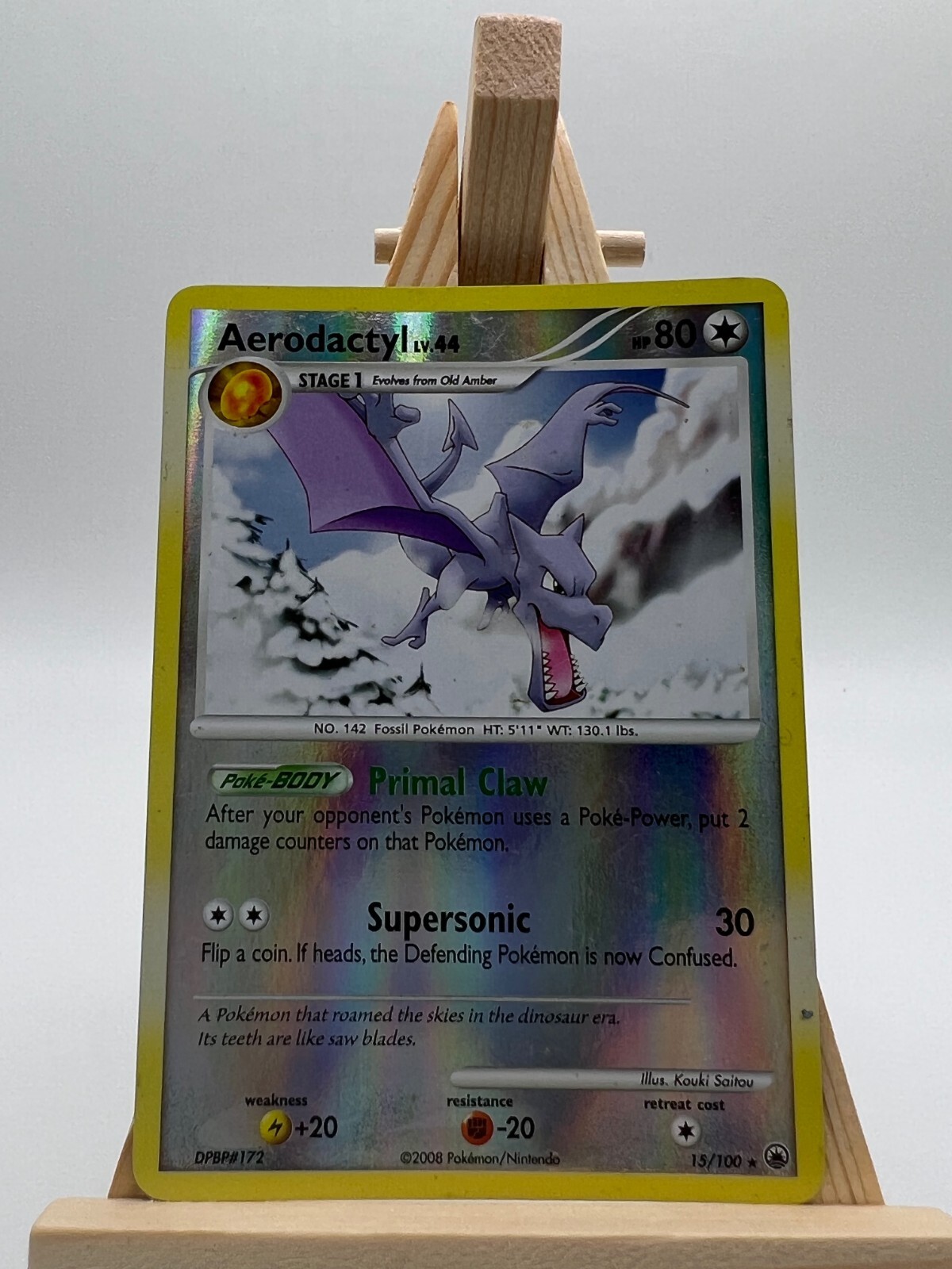 Aerodactyl 15/100 Majestic Dawn Reverse Holo LP