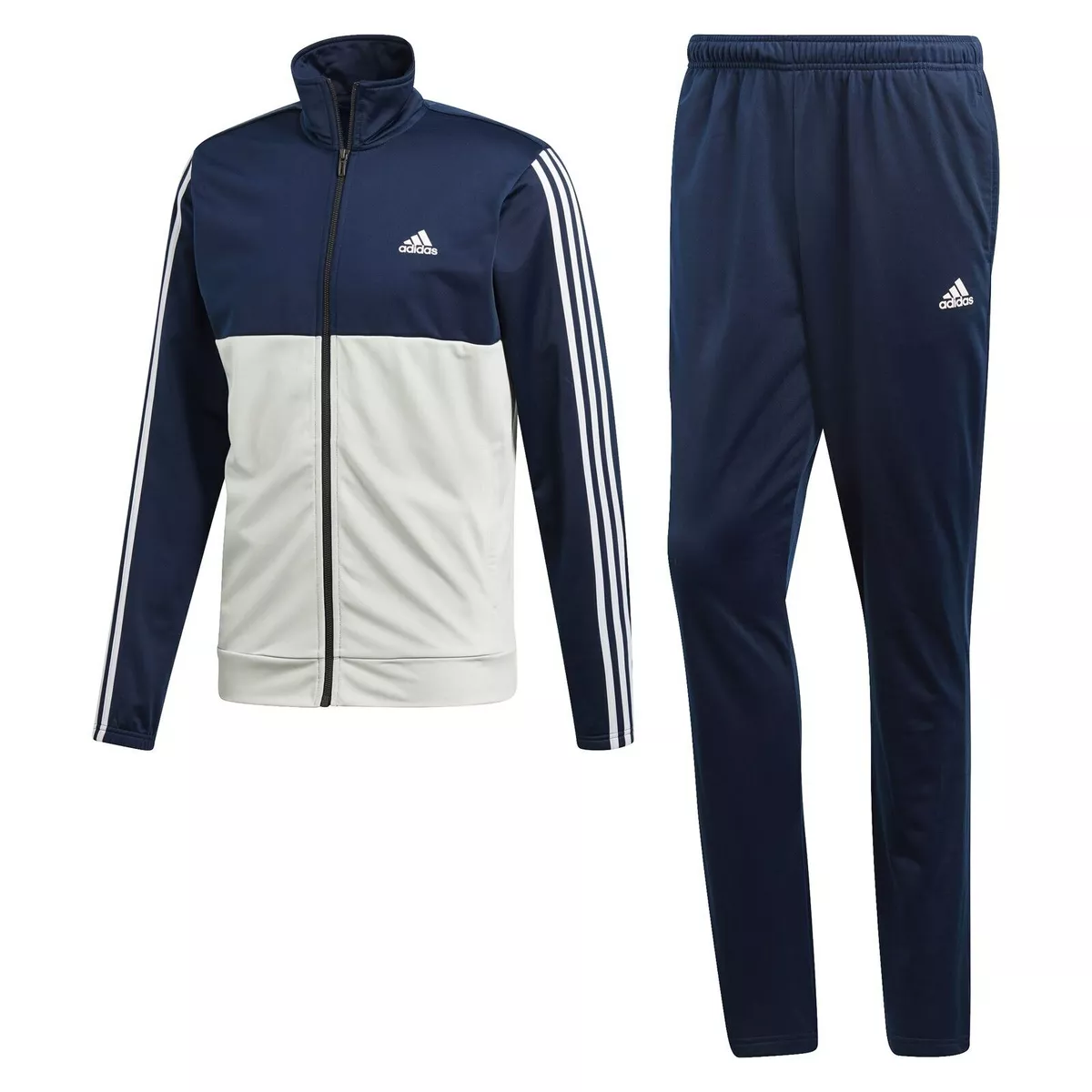 Adidas mens Track suit blue navy jacket and set CZ7856 new tracksuit basics | eBay