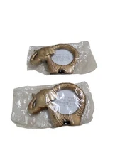 (2) Kate Aspen Elephant Mini Photo Picture Frames 1.57"  New