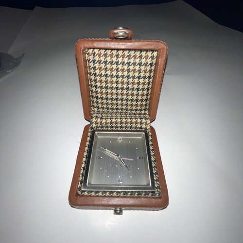 Original Vintage Cutter & Buck Travel Alarm Clock Leather Case eBay