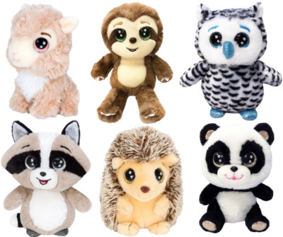6x Full Set of RUSS LIL PEEPERS Plush Woodland Forest Animal Series 8'' (20cm)
