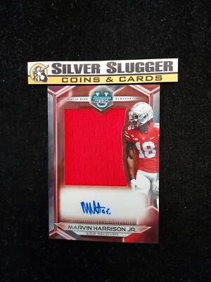 2023 Marvin Harrison Jr. Bowman Best U Prospect Jumbo Jersey Patch Auto Ohio