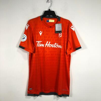 Macron Hamilton Forge FC 2019 Canadian Premiere Tim Hortons Blank Jersey, Size M
