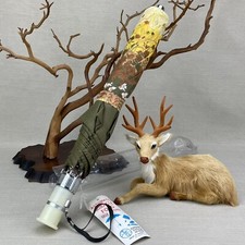 NWT Automatic Miracle Fold Vintage Umbrella Yellow/Brown Floral