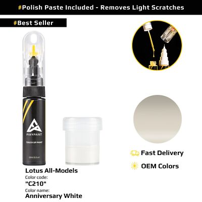 Touch up Paint for Lotus All Models Code: C210 Anniversary White