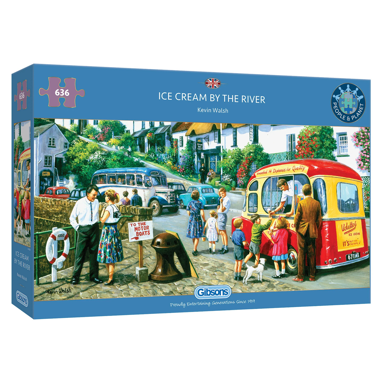 Gibsons Ice Cream by the River 636 Piece Jigsaw Puzzle