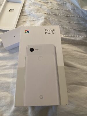 RETAIL BOX - Google Pixel 3 - White  - Tray Included - NO DEVICE