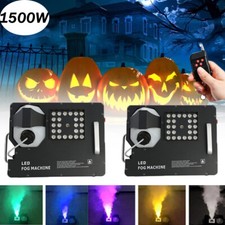 1500W 24LED Vertical Fog Smoke Machine Stage DMX with Remote New Year Wedding DJ