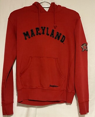 Women's Stadium Athletic Red Maryland Terrapins Arched Name Hoodie