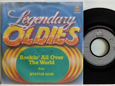 Status Quo -Rockin' All Over TheWorld / Rain  D-1980  Vertigo 6059 315  wocl.