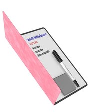 Portable Small White Board Dry Erase Board, Reusable 9.5 6.6in Notebook Mem...