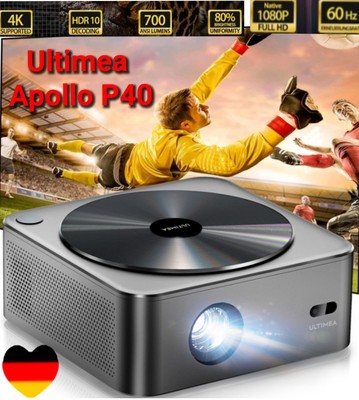 ULTIMEA Apollo P40 Beamer 4K Unterstützt 700 ANSI-Lumen mit Hindernisvermeidung.