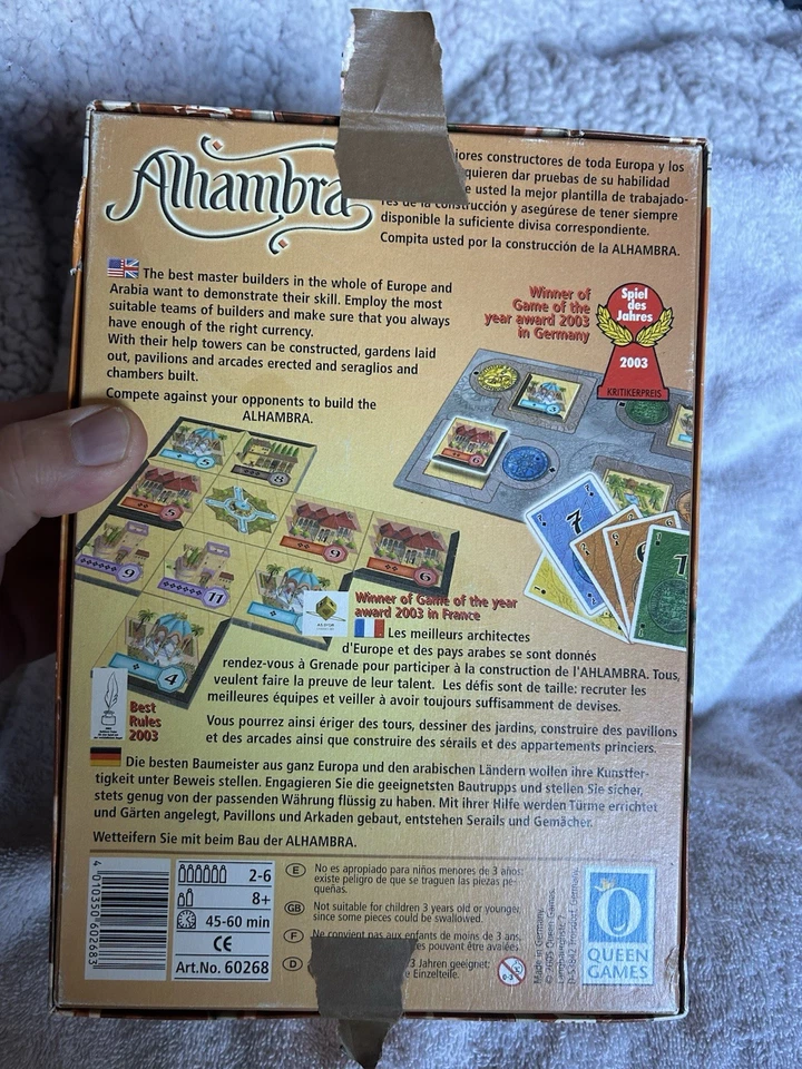 2003 Queen Games 'Der Palast фон Альгамбра' от Dirk Henn Game, полный комплект в коробке - Изображение 4 из 4