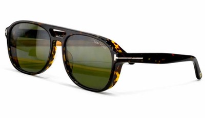 Tom Ford Rosco Sunglasses TF1022 Havana/Green 58-16-140mm With Case New