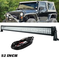 52inch Led Work Light Bar Spot Flood Driving Lamp For Jeep Wrangler Jk Tj Yj Cj 52inch Led Work Light Bar Spot Flood Driving Lamp For Jeep Wrangler Jk Tj Yj Cj